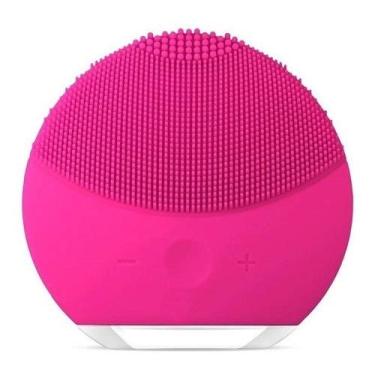 Imagem de Esponja Elétrica Massagem Fácil Limpeza Rosto Recarregável (ROSA)