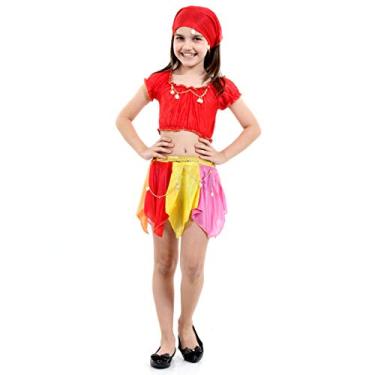 Imagem de Sulamericana Fantasias Ciganinha Basic Infantil, G 10/12 Anos, Multicor