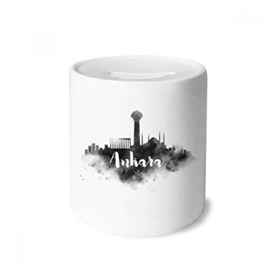Imagem de DIYthinker Ankara Turkey Landmark Ink City, Caixa de Dinheiro Cerâmica, Caixa de Moedas, Presente de Cofrinho