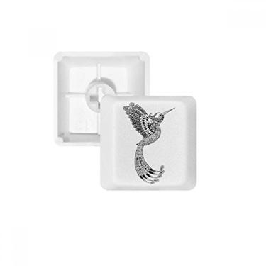 Imagem de Kit de atualização para jogos com teclado mecânico PBT de pena longa para corrida com pintura de pássaro