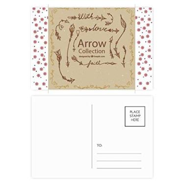 Imagem de Bohe mia wind Fashion Arrow Natal Flor Celebração Cartão Postal Blessing Mailing Card
