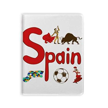 Imagem de Diário de capa macia para caderno com estampa de marco nacional da Espanha