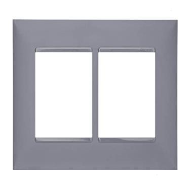 Imagem de PLACA 3 + 3 POSTOS 4X4 CINZA - PIAL PLUS+ - 618516CZ