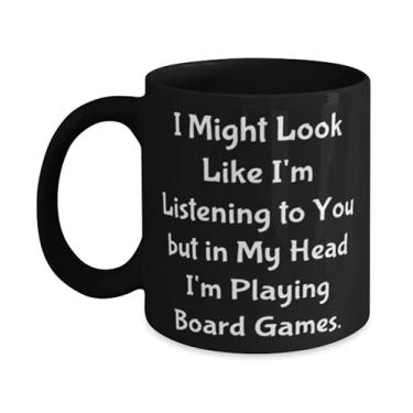 Imagem de Fancy Games Gifts, I Might Look Like I'm Listening to You but in My Head I'm Playing, Special Holiday 325 g Caneca de homens e mulheres