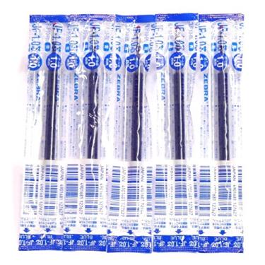 Imagem de Zebra Refil de tinta azul de 1,0 mm (JF-1.0), para Zebra Sarasa Clip 1.0 Caneta esferogr fica de gel (JJE15-BL), 5 pacotes/total 5 pe as (importa o do Jap o) [Pacote original Komainu-Dou]