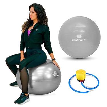 Imagem de Bola de Pilates Bola Suiça 65cm para Pilates Yoga Anti Estouro Fitness Fisioterapia Para Exercícios