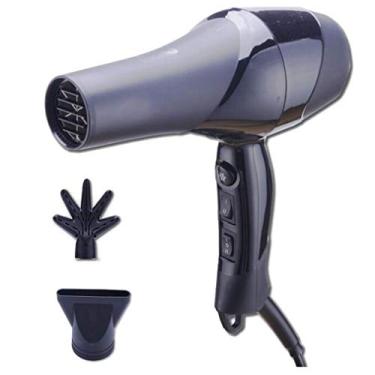 Imagem de Secador de cabelo Secador de cabelo profissional Secador de cabelo iônico negativo de 2200 W com 3 configurações de calor e 2 velocidades e botão Cool Shot para casa e salão de beleza, bocal de ar,