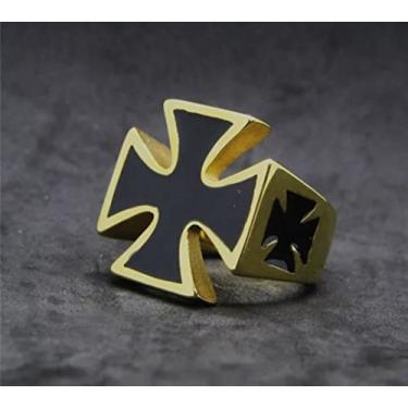 Imagem de Anel Aço Inox Cruz De Malta Templários Vasco Time (32)