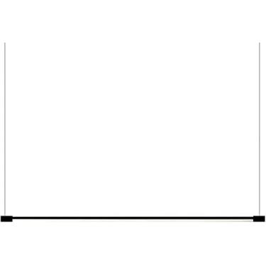 Imagem de Moderno LED Preto Luz Pendente Longa Faixa De Cozinha Ilha Luminária Lustre Linear Minimalista 20W Lâmpadas De Teto Penduradas Para Sala De Jantar Lustres De Decoração De Quarto De Escritório,Modo