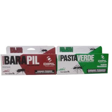 Imagem de GEL PASTA VERDE MATA FORMIGA DOCEIRA E BARAPIL MATA BARATA 10g