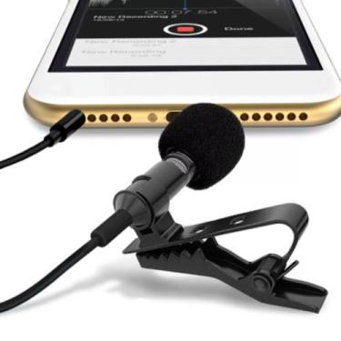 Imagem de Microfone Lapela Com Clip Para Celular Smartphone Stereo - Hamy