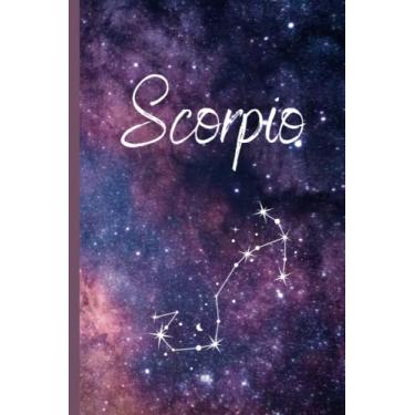 Imagem de Escorpião: caderno do signo do zodíaco, horóscopo, astrologia, presente, livro, bloco diário, agenda, papelaria