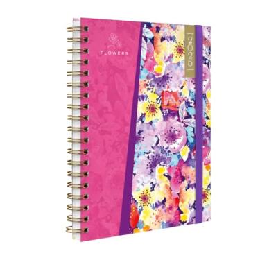 Imagem de Agenda Planner Semanal 2025 Plus Flowers Watercolor Rosa