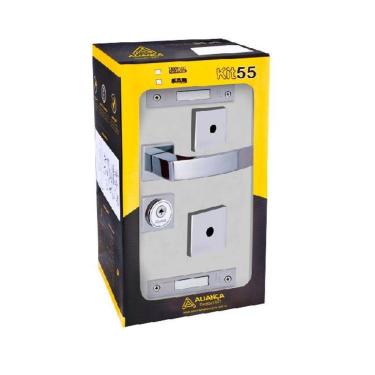 Imagem de fechadura tetra quadratta curva  3x1 roseta 55mm cromado alianca