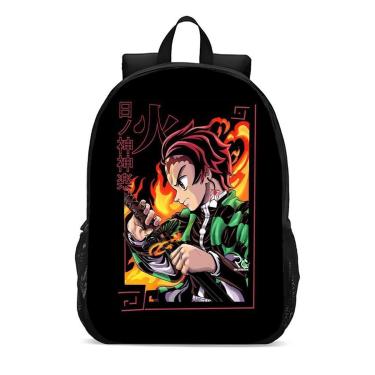 Imagem de Mochila Escolar Infanto Juvenil Anime Demon Slayer Tanjiro Novidades 0369-Unissex