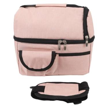 Imagem de Bolsa Portátil Isolada de Camada Dupla, Recipiente de Almoço à Prova de Vazamentos para Homens, Mulheres, Adultos, Bolsa Térmica Com Alça Ajustável, Ideal para Trabalho