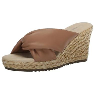 Imagem de Anne Klein Sandália Anabela Feminina Winnie Espadrille, Bronzeado, 35