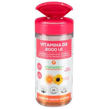 Imagem de Vitamina D3 2000 Ui, Meissen, 250 Mg, 60 Cápsas, Multicor