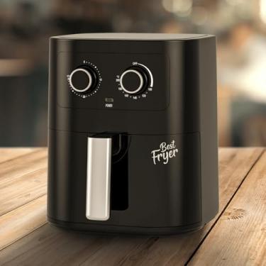 Imagem de Fritadeira Eletrica Sem Oleo Air Fryer Controle de Temperatura e Grill Preta 5 Litros Saudável e Prática 1400W (110, Volts)