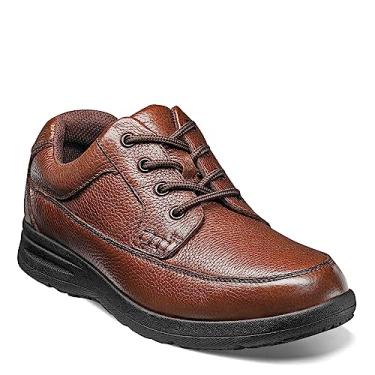 Imagem de Nunn Bush Cadar o masculino casual com cadar o e material viscoel stico, Cognac Tumbled Leather, 13 X-Wide