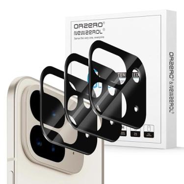 Imagem de Orzero (Pacote com 3) Compatível com Google Pixel 9 Pro Fold protetor de lente de câmera, vidro temperado, dureza 9, alta definição, antiarranhões, sem bolhas