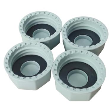 Imagem de Tampas de lata de gás espessas para latas de gás de 5 galões e 3,2,1 galões, substituição para tampas de lata de gás do meio-oeste, tampa de rosca grossa (pacote com 4 cinzas)