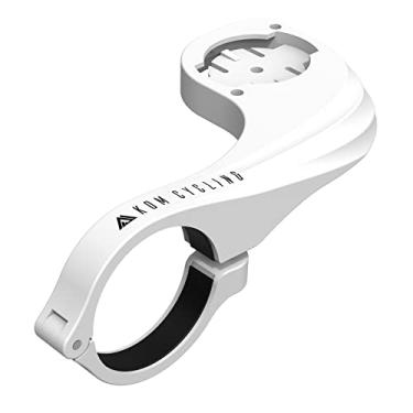 Imagem de KOM Cycling Suporte de bicicleta Garmin com acabamento de carbono da Edge Mount projetado para Edge 540 e Garmin 840 e outros modelos (branco)
