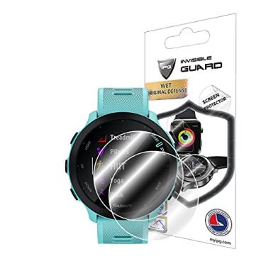 Imagem de IPG Para Garmin Forerunner 55, protetor de tela de relógio de corrida GPS (2 unidades) Película transparente ultra HD invisível antiarranhões - suave/autorreparação/sem bolhas - para 55