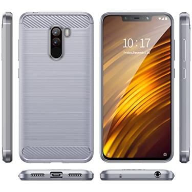 Imagem de Capa para Xiaomi Pocophone F1, tecnologia de absorção de choque TPU com moldura elevada protetora para Xiaomi Pocophone F1 (cinza)