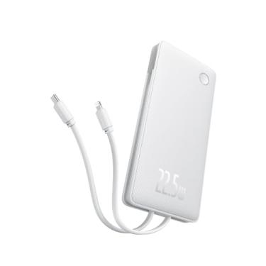 Imagem de Carregador Portátil Baseus Digital Display Power Bank carregamento rápido 15W/20W/22.5W (Branco 22.5W, Milliamp Hours, 10000)