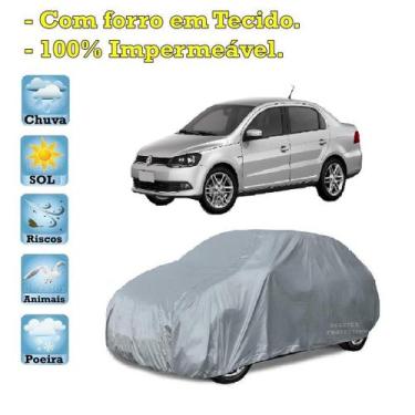 Imagem de Capa com forro cobrir carro Volkswagen Voyage 100% Impermeável Proteçã