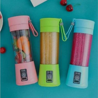Imagem de Mini Liquidificador Portátil Shake Take Juice Cup 4 Lâminas Recarregáv