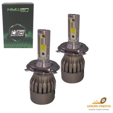 Imagem de Kit Ultra Led Kywan 8000 Lumens 12v 24v 6000k H4 H8 H11, H4
