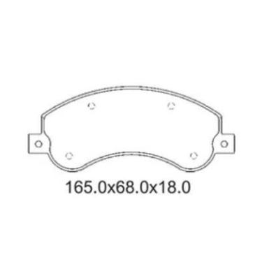 Imagem de Pastilha De Freio Transit 2.4 Dianteira Sem Alarme Sistema Bosch 2047 