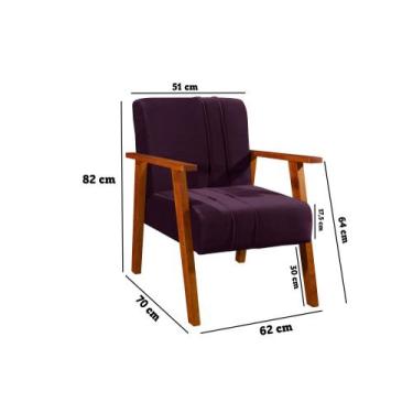 Imagem de Cadeira Poltrona Verona  Quarto Feminino Clínica Recepção Luxo  - Port