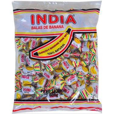 Imagem de Bala de Banana Índia 100% Natural Sem Glúten Sem Lactose - 600g - Doce