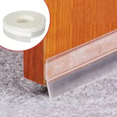 Imagem de 10 Rolos De Fita Veda Fresta Porta Transparente 35mmx2m - Saz