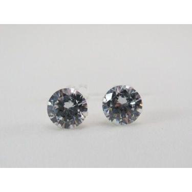 Imagem de Brinco Masculino 12mm Zircônia Em Prata 925 - RD Magazine