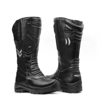 Imagem de Bota Elite Acero em Couro Coturno Bombeiro Conforto Macio, 43, Preto
