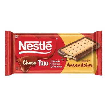 Imagem de Chocolate nestle chocotrio pasta amendoim 12x90g - Nestlé