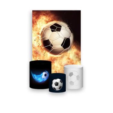Imagem de Painel De Festa Vertical 1,50 x 2,20 + Trio De Capas Cilindro - Bola d