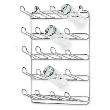 Imagem de Escorredor de Copo Parede de 20 Lugares Secador 120 - J.r. Utilidades,