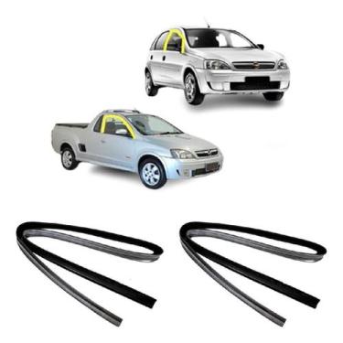 Imagem de Jogo Borracha Canaleta Porta Dianteira Corsa Novo E Montana - Disk Bor