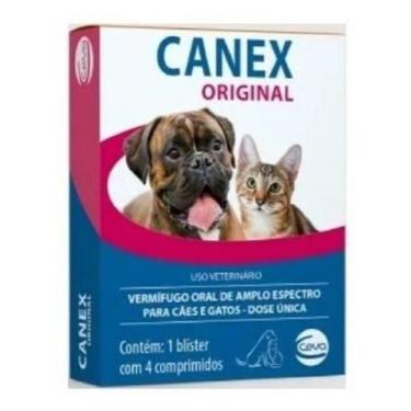 Imagem de Vermifugo Canex Original Caes Gatos 4comp - Ceva