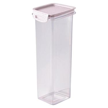 Imagem de Potes herméticos em acrílico para mantimentos empilháveis - PLASUTIL, 