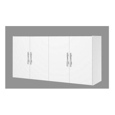 Imagem de Armario 04 Portas Aéreo Multiuso Suspenso Branco !! - PASSE BEM