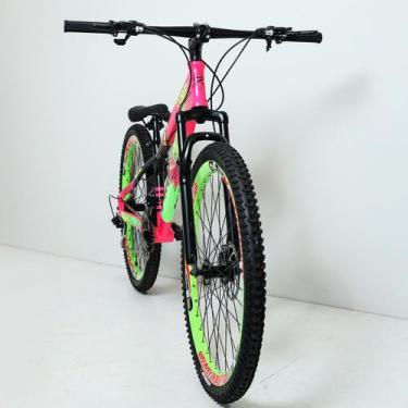 Imagem de Bicicleta 26 pro-x rustic 21v shimano - rosa/verde, Rustic
