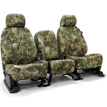 Imagem de Skanda Capa de assento personalizada projetada para modelos Toyota selecionados: 1 fileira, tecido neosupreme, mandril Kryptek sólido
