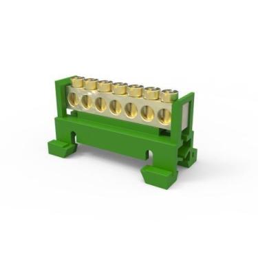 Imagem de Barramento/Borneira Com Suporte Para 7 Furos Para Trilho Din - Enerbra