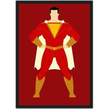 Imagem de Quadro Decorativo Shazam Super Heróis Geek Séries Filmes Cinema Decora